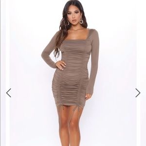 Taupe Mini Dress